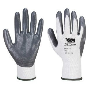 Guanti Spalmati in Nitrile White Mix | Codice NM-WHMN