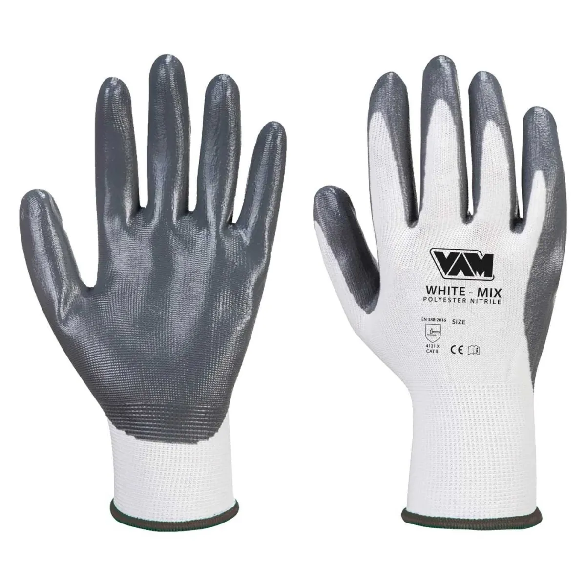 Guanti Spalmati in Nitrile White Mix | Codice NM-WHMN