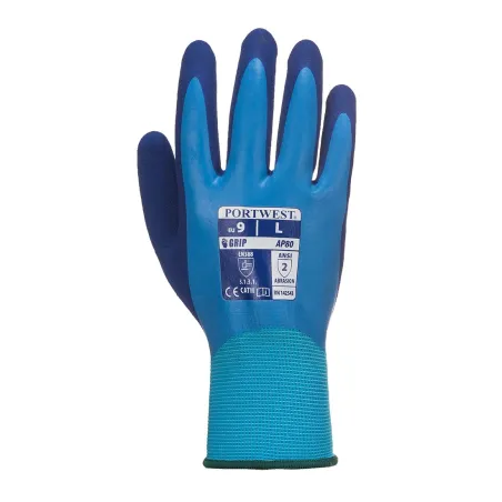 Portwest A340YERXL Guanti Da Lavoro Riflettenti – Taglia 10 (XL), Finta Pelle, Antiscivolo, Utilizzabili Con Smartphone
