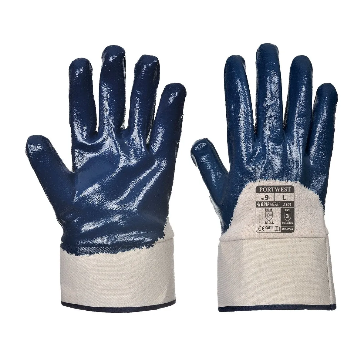 Guanti Impermeabili In Nitrile Con Polsino Di Sicurezza | Codice A301