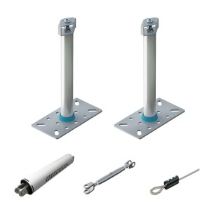 Kit Linea Vita in Acciaio Inox Rego H-STOP TH 40 | Codice RG-202005