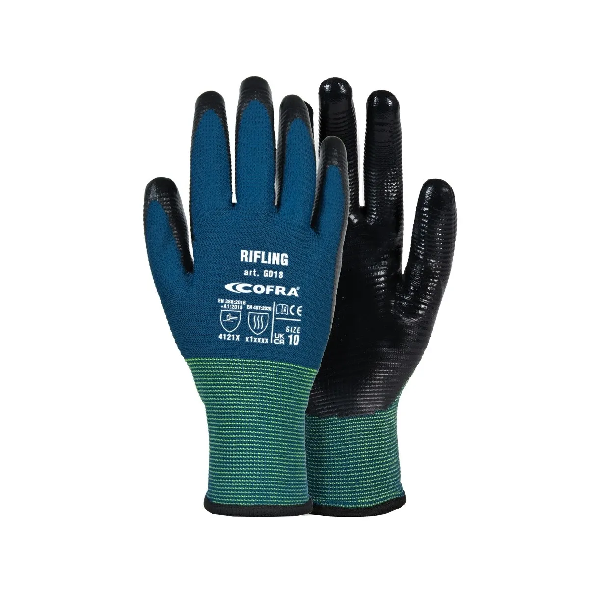 Guanti da Lavoro ad Alta Resistenza Cofra Rifling | Codice G018-D100