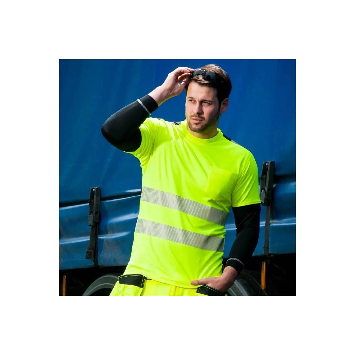 T-Shirt Alta Visibilita' Vision Gialla | Codice T181G
