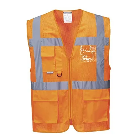 Gilet Ad Alta Visibilita Arancione Athens Meshair | Codice C376A