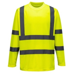 T-Shirt Manica Lunga Ad Alta Visibilita' Gialla | Codice S178G