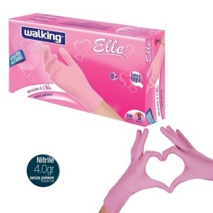 Guanti Monouso Da Donna In Nitrile Walking Elle | Codice BR010562