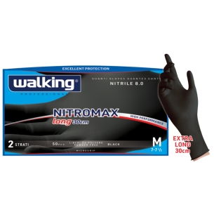 Guanti Nitrile Extra Long 29 cm | DPI Cat. III | Think Safe 2