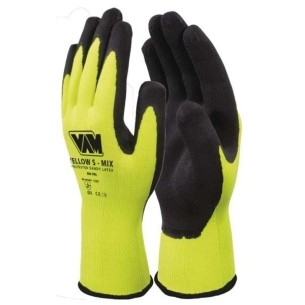 Guanti da lavoro Yellow Mix Spalmato in Lattice Sabbiato | Codice NM-YML