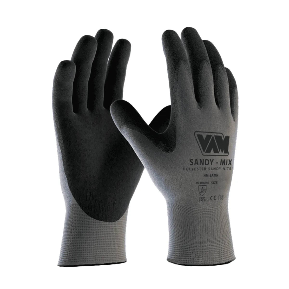 Guanti da lavoro Sandy Mix Spalmato in Nitrile Sabbiato | Codice NM-SAMN