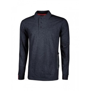 Polo Da Lavoro A Manica Lunga U Power Live Blue | Codice EY144DB