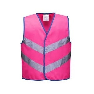 Gilet Ad Alta Visibilita Junior Rosa | Codice JN15R 2