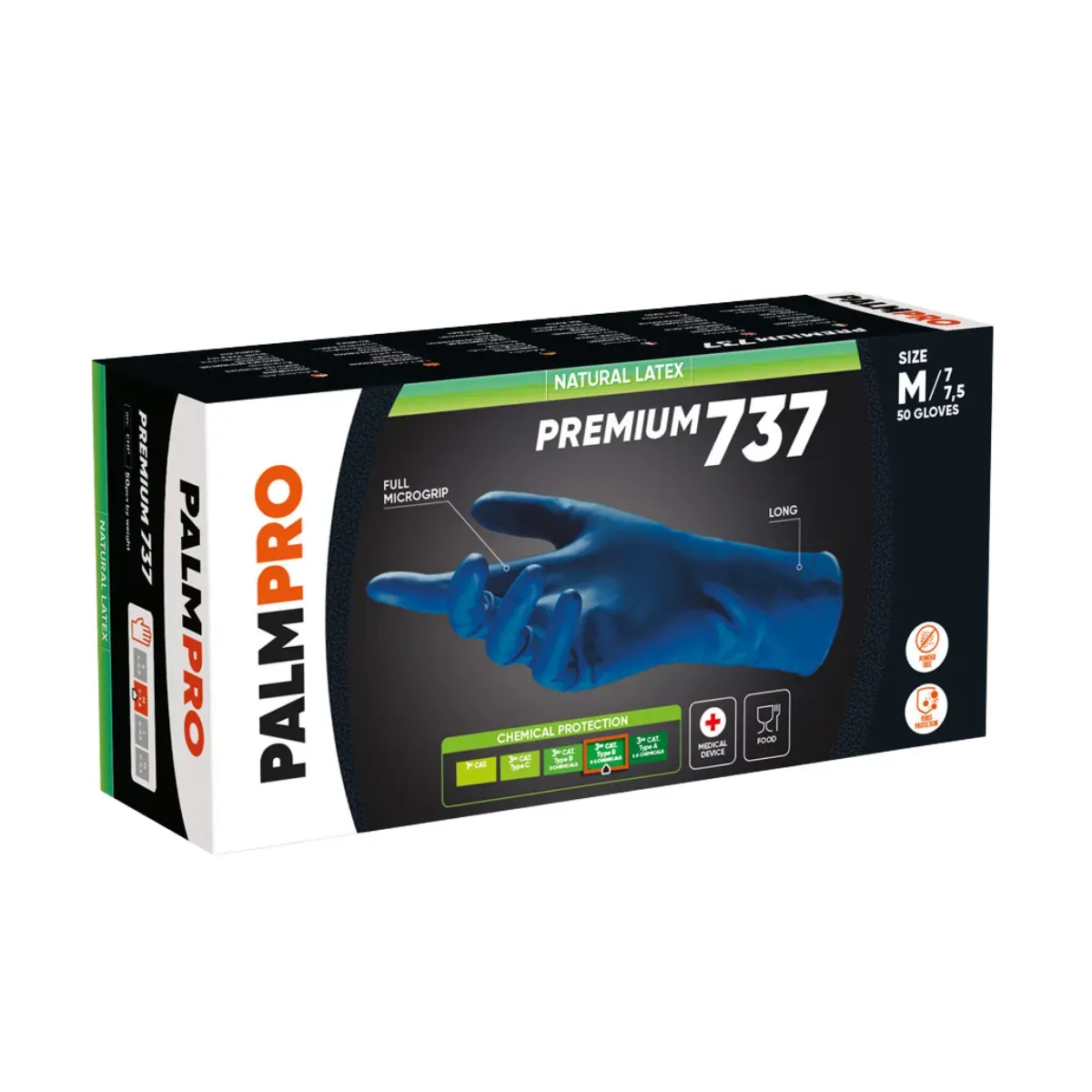 Guanti in Lattice Spessorato ICO Hi-Risk Pro | EN ISO 374-5:2016 | EN ISO 374–1:2016