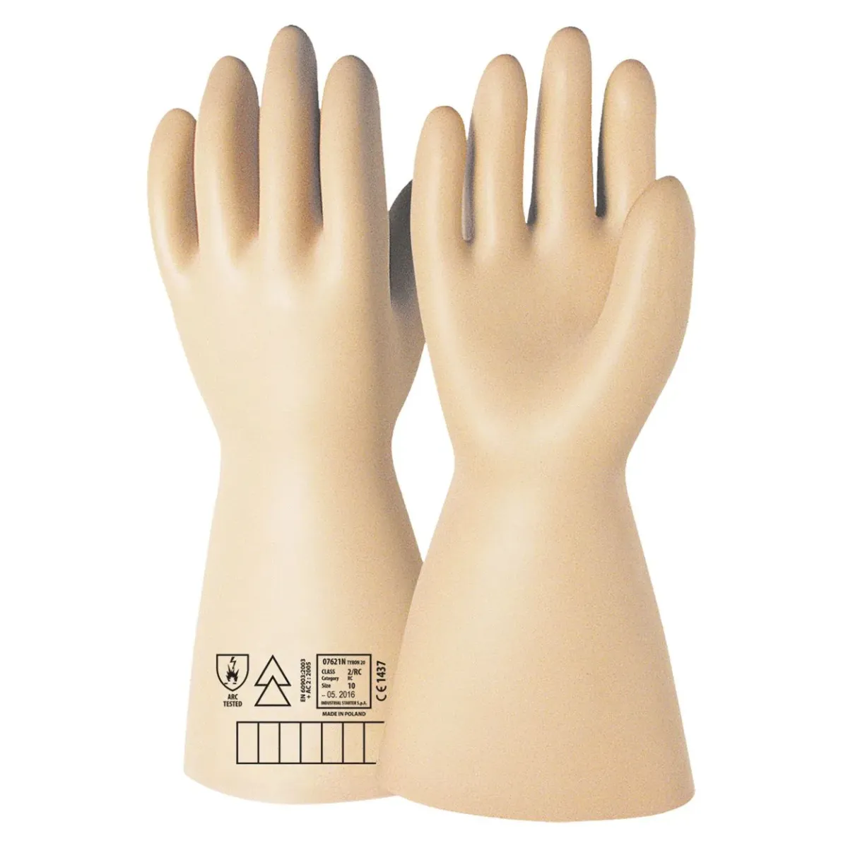 Guanti dielettrici EN 60903 Classe 1 10.000 Volt DPI