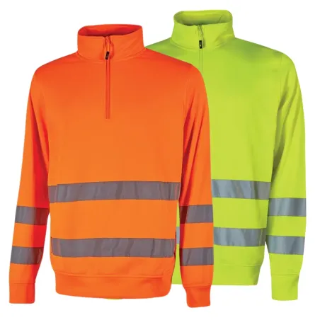 U-Power Felis – Felpa da lavoro alta visibilità con mezza zip | Think Safe