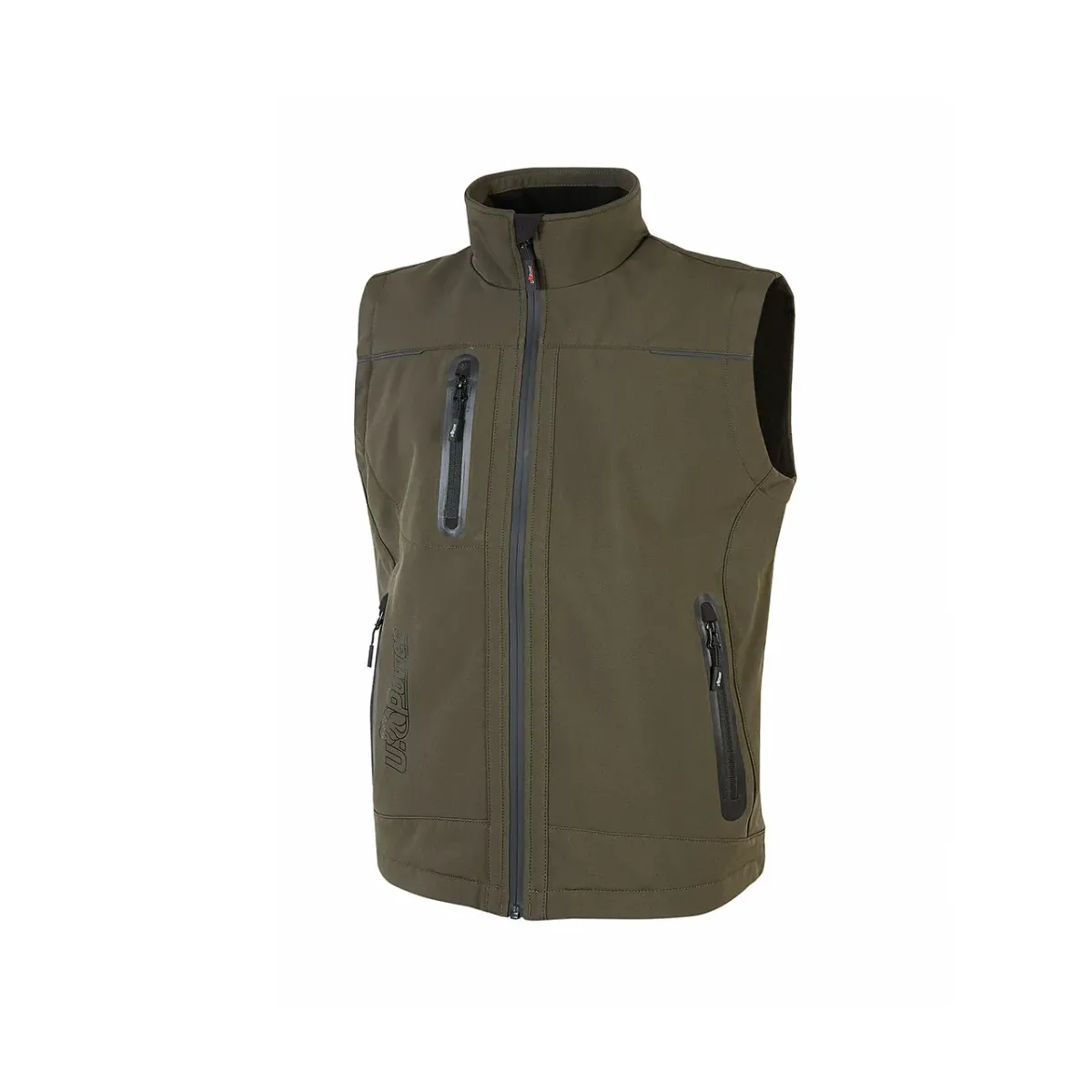 Gilet UPower Universe in Softshell Scuro (Black Carbon) | Codice FU188BC
