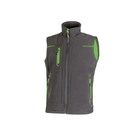 Gilet UPower Universe in Softshell Scuro (Black Carbon) | Codice FU188BC