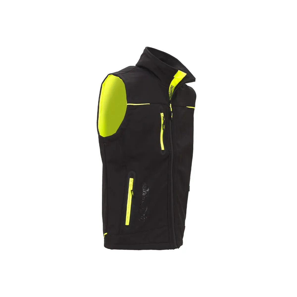 Gilet UPower Universe in Softshell Scuro (Black Carbon) | Codice FU188BC