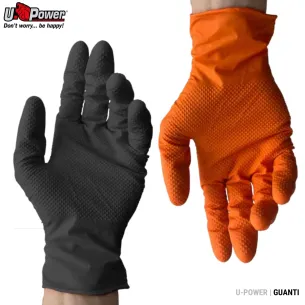 Guanti in Nitrile Puntinato U-Power One Shot | Monouso DPI Cat. 3 2