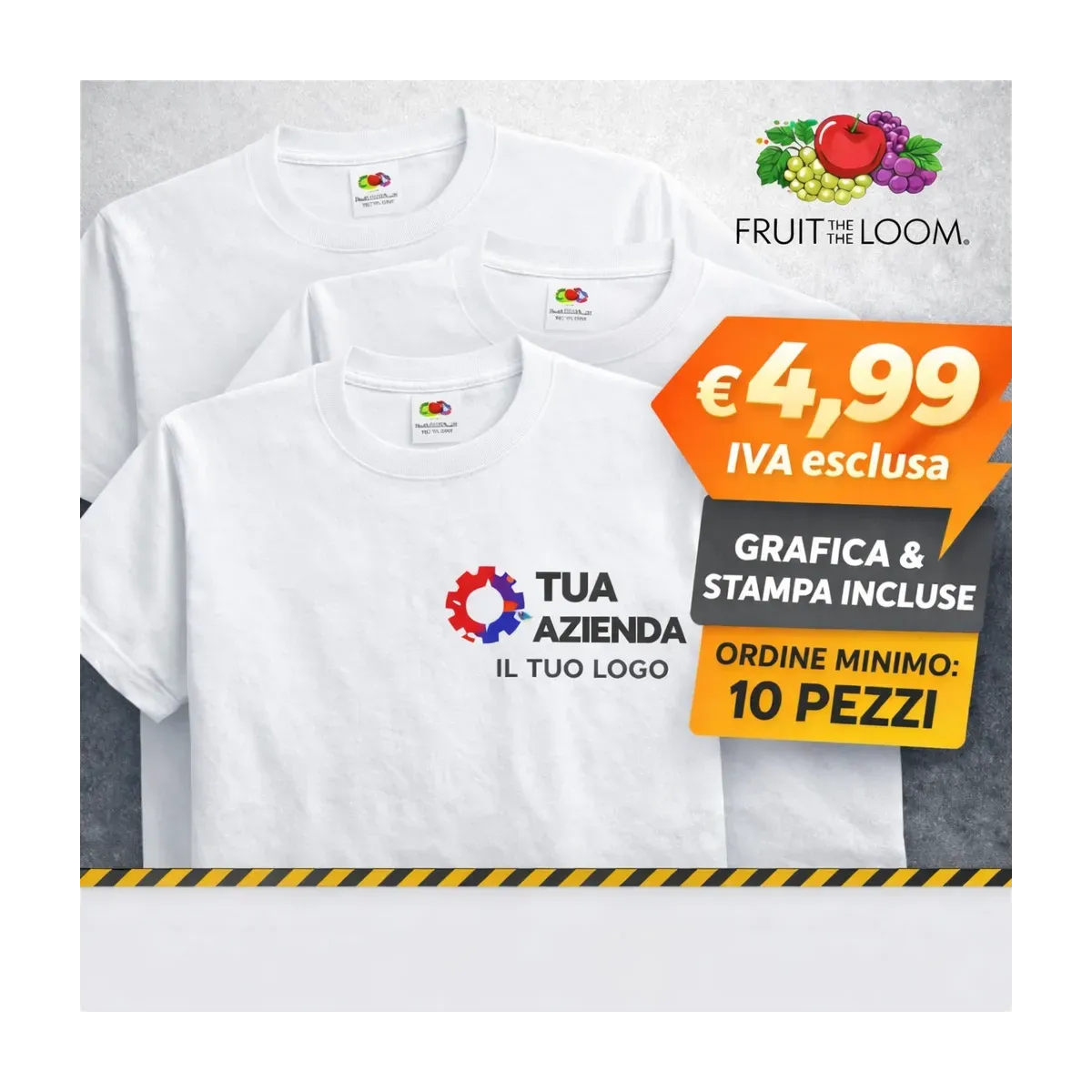 Magliette Personalizzate con Logo a Colori