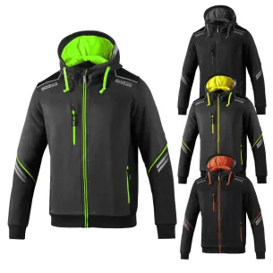 Felpa Tecnica Sparco Colodaro Full Zip con Cappuccio