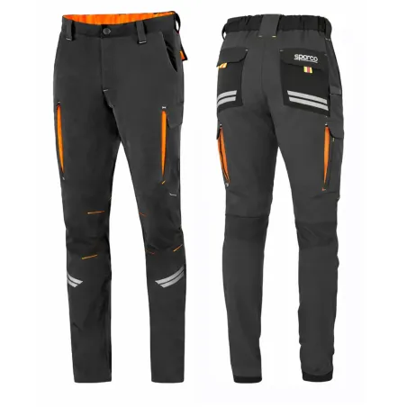Pantaloni Sparco OREGON 02417BMAF Nero Arancio | Tecnici da Lavoro