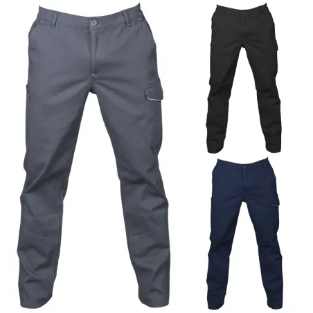 Pantaloni da lavoro BS Power BS411 elasticizzati multitasche