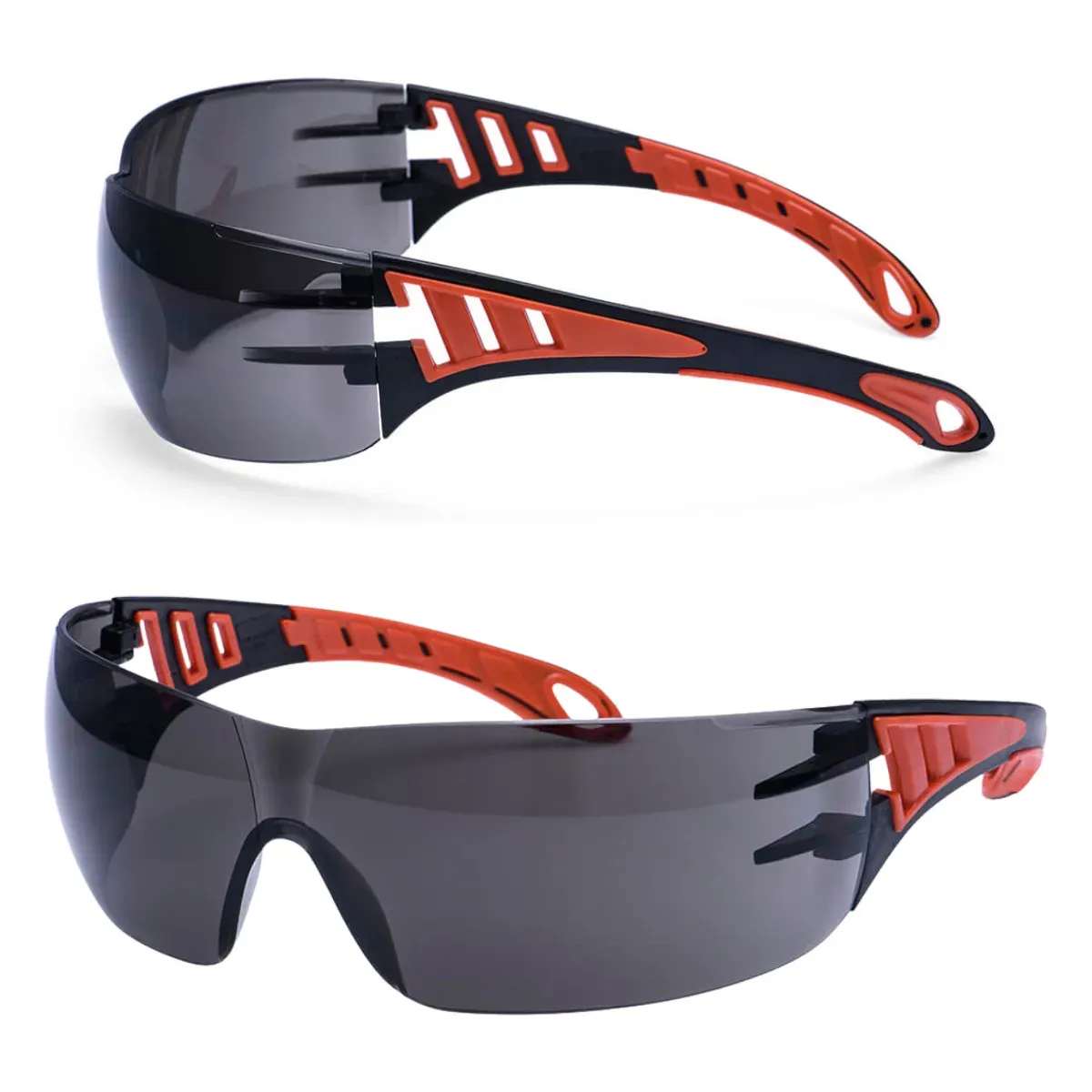 PS12 Occhiale Tech Look Fumo | Occhiali di Protezione Dielettrici Metal Free CE