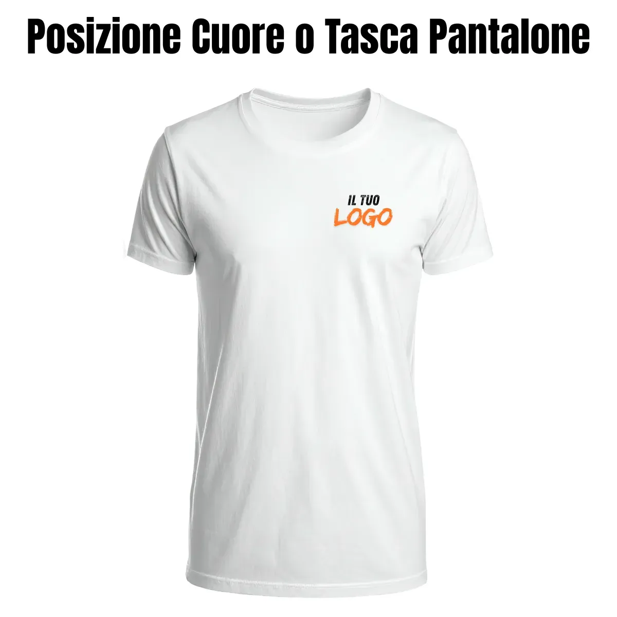 Aggiungi il Logo Lato Cuore o Tasca