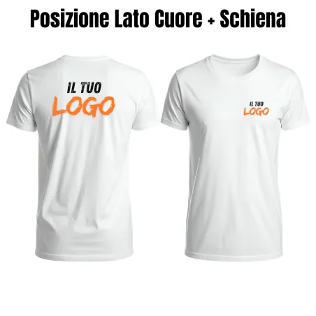 Aggiungi il Logo Lato Cuore e Schiena