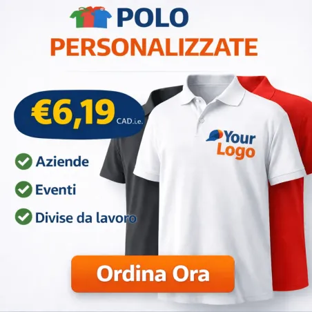 Polo Personalizzate con Logo a Colori