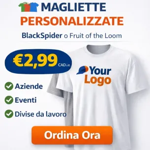 Magliette Personalizzate con Logo a Colori
