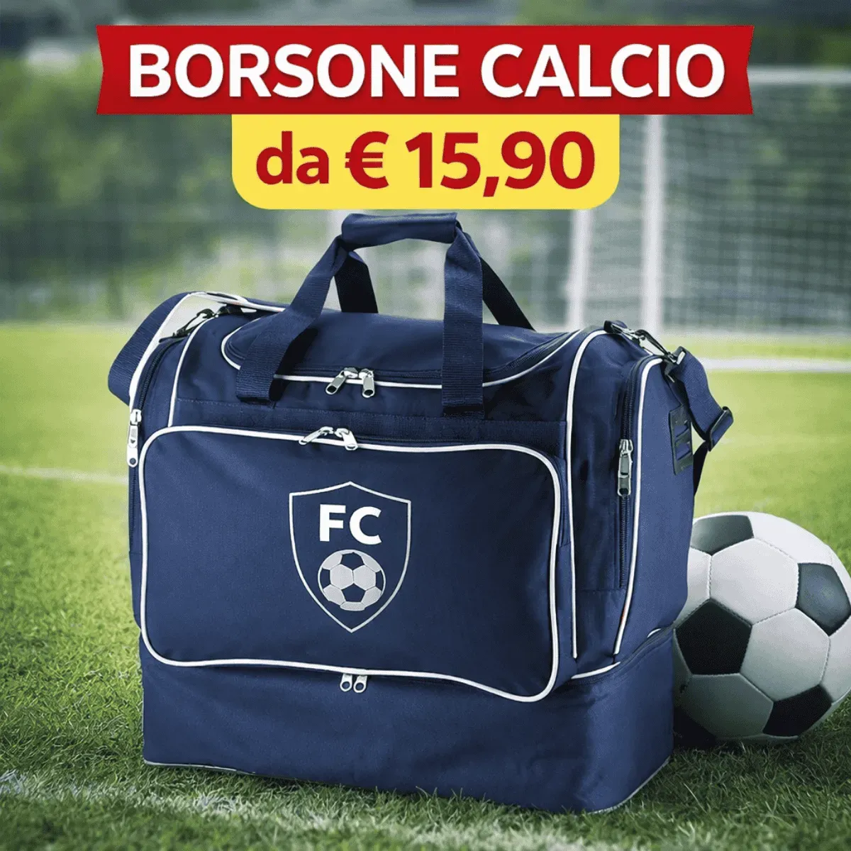 Borsone da Calcio Personalizzato con Logo a Colori