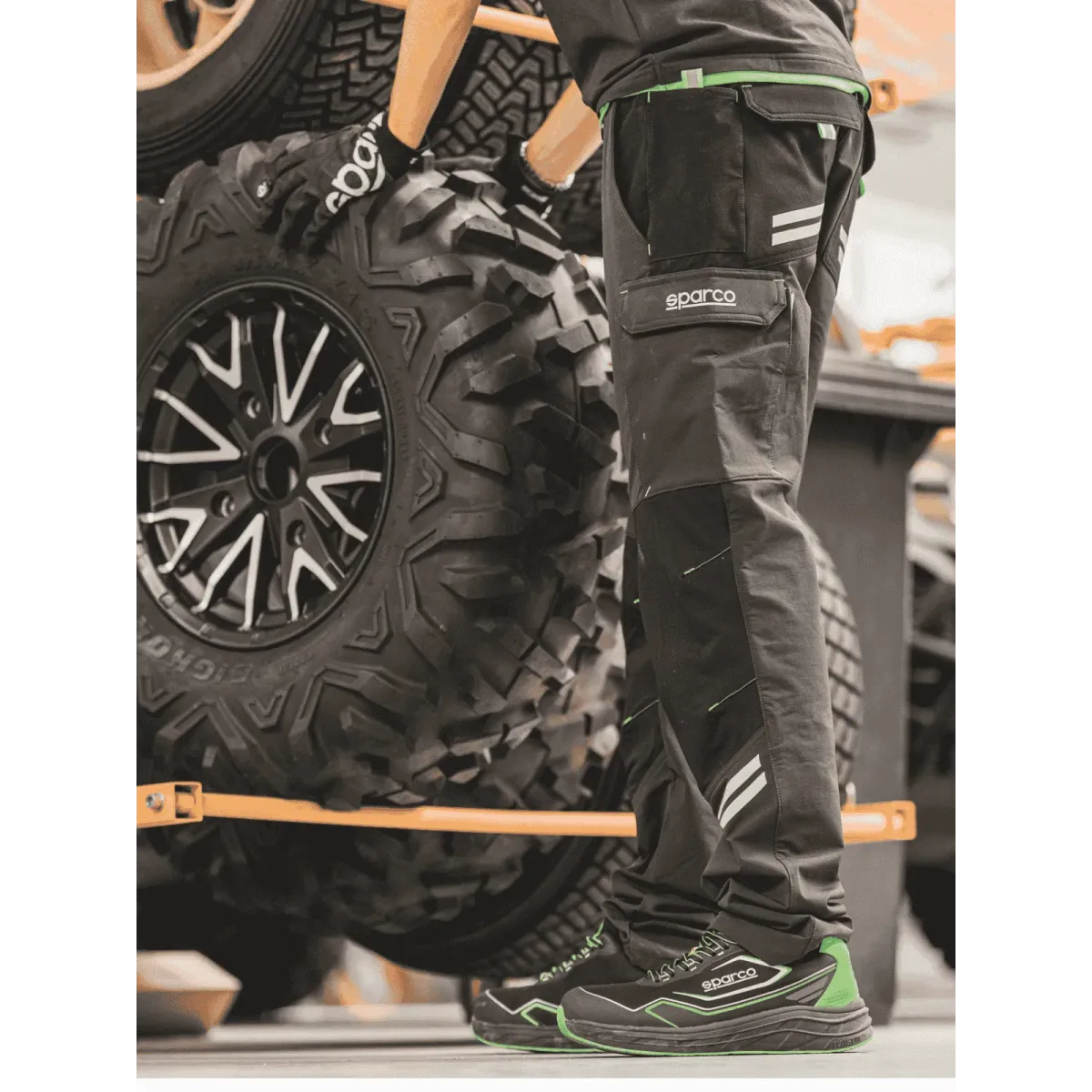 Pantaloni Sparco OREGON 02417BMAF Nero Arancio | Tecnici da Lavoro