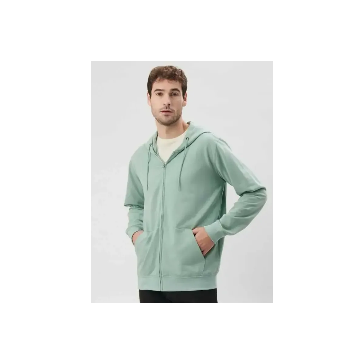 Felpa Zip con Cappuccio BS304 Black Spider | Cotone per Stampa