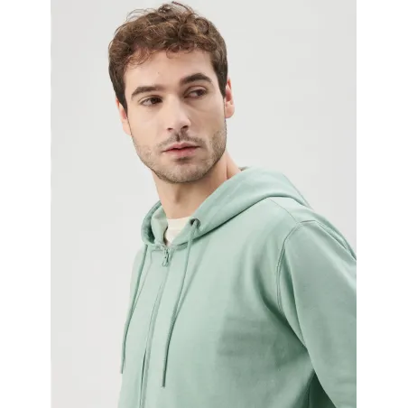 Felpa Zip con Cappuccio BS304 Black Spider | Cotone per Stampa