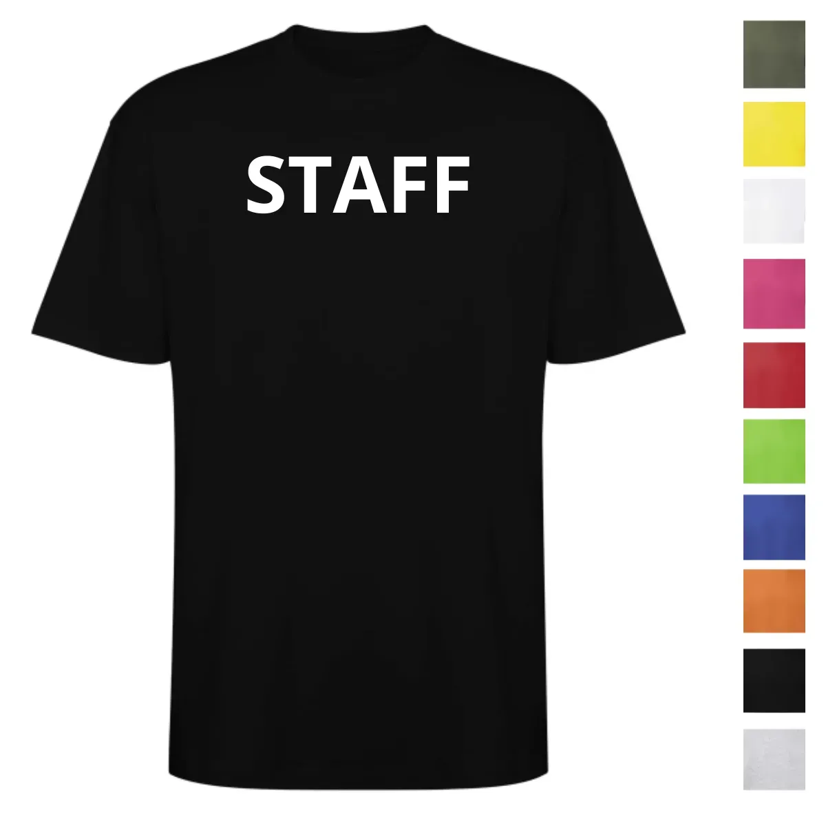 T-Shirt STAFF Personalizzata in Cotone | Stampa Logo 25 cm
