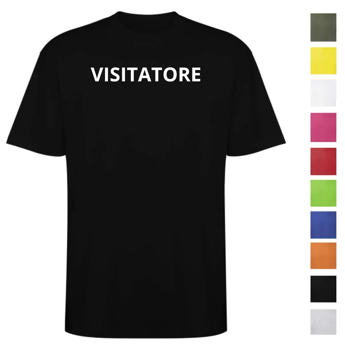 T-Shirt VISITATORE Personalizzata in Cotone | Stampa 25 cm