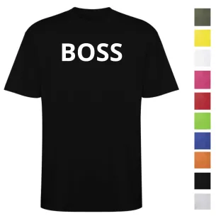 T-Shirt BOSS Personalizzata in Cotone | Stampa 25 cm