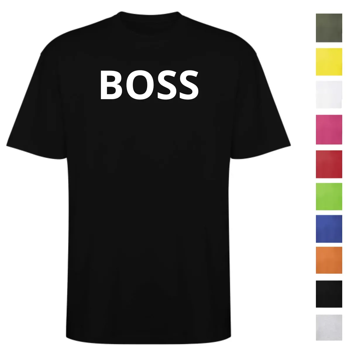 T-Shirt BOSS Personalizzata in Cotone | Stampa 25 cm
