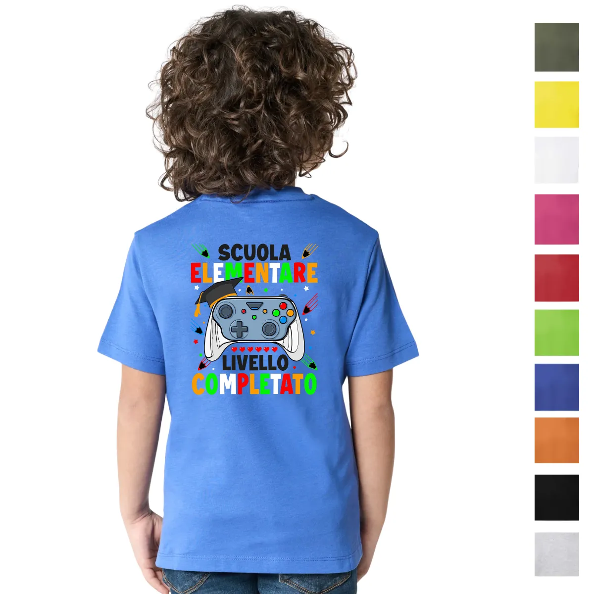 T-Shirt Bambino Fine Scuola Personalizzata | Stampa Certificata Oeko-Tex