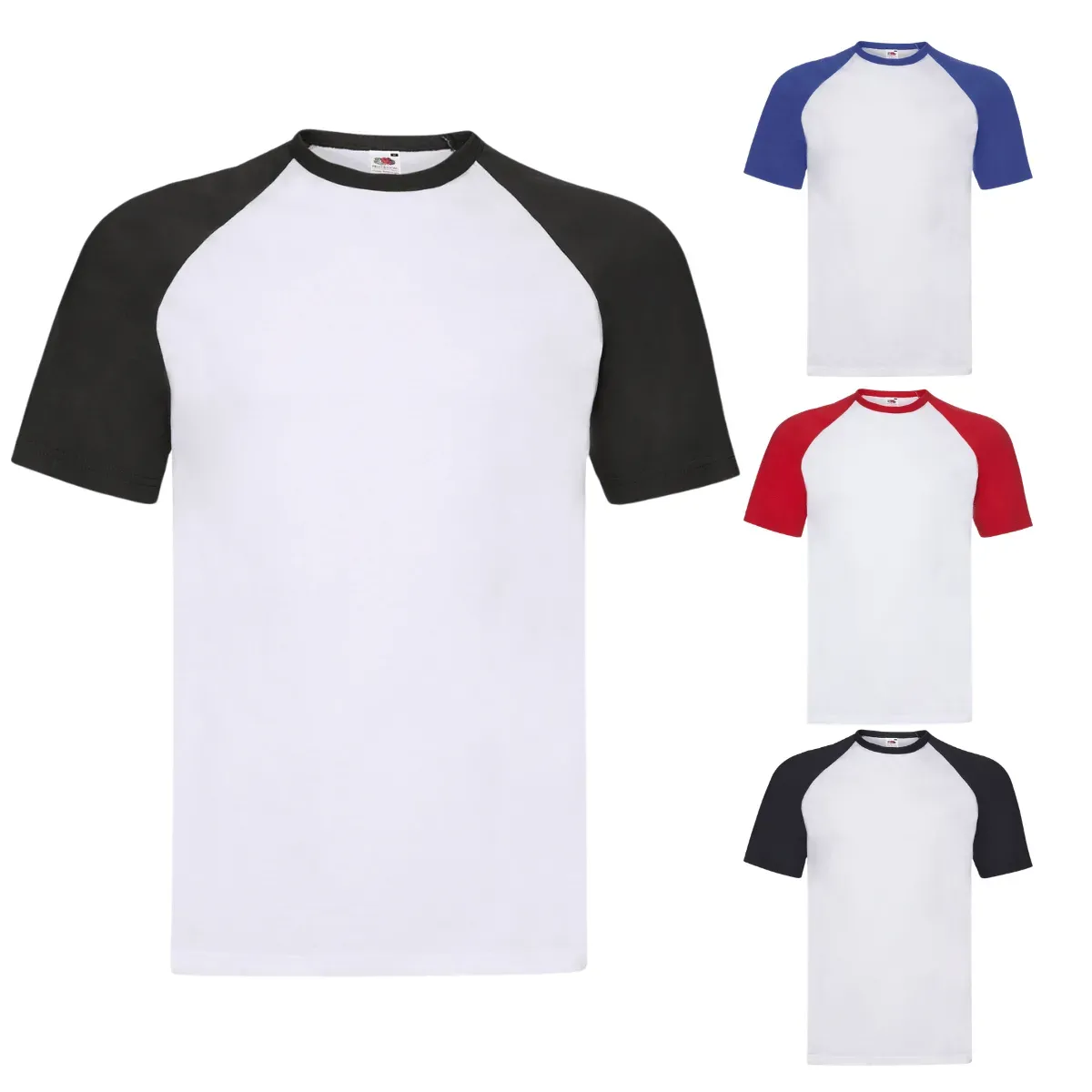 T-shirt Bicolore Fruit of The Loom 100% Cotone Unisex