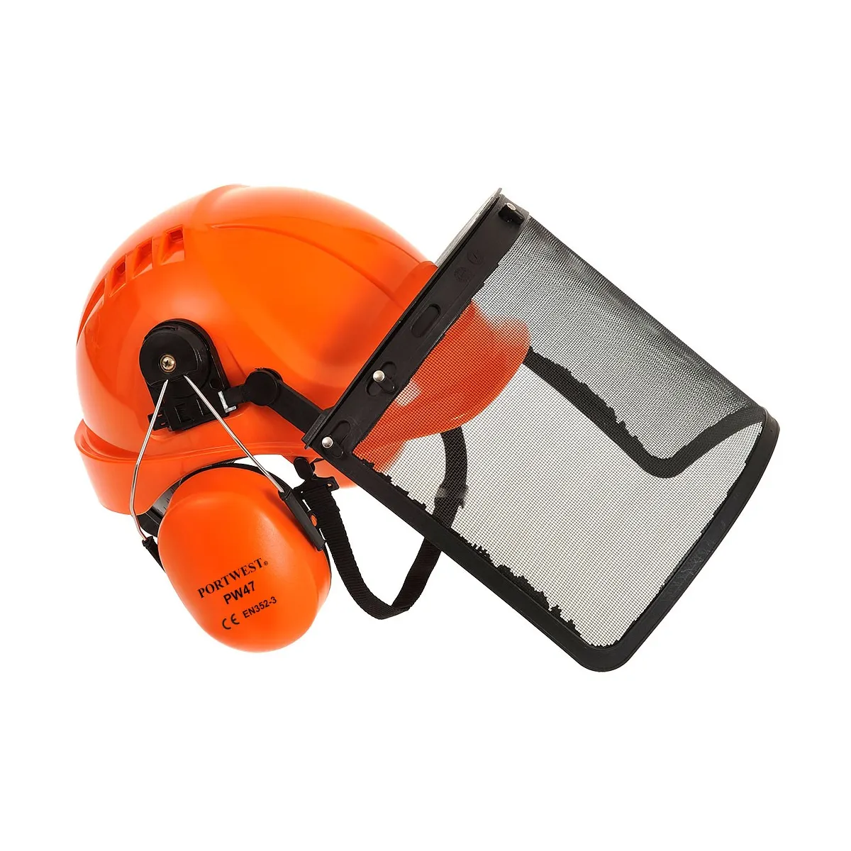 Kit Forestale Con Elmetto, Cuffia E Visiera A Rete | Codice PW98