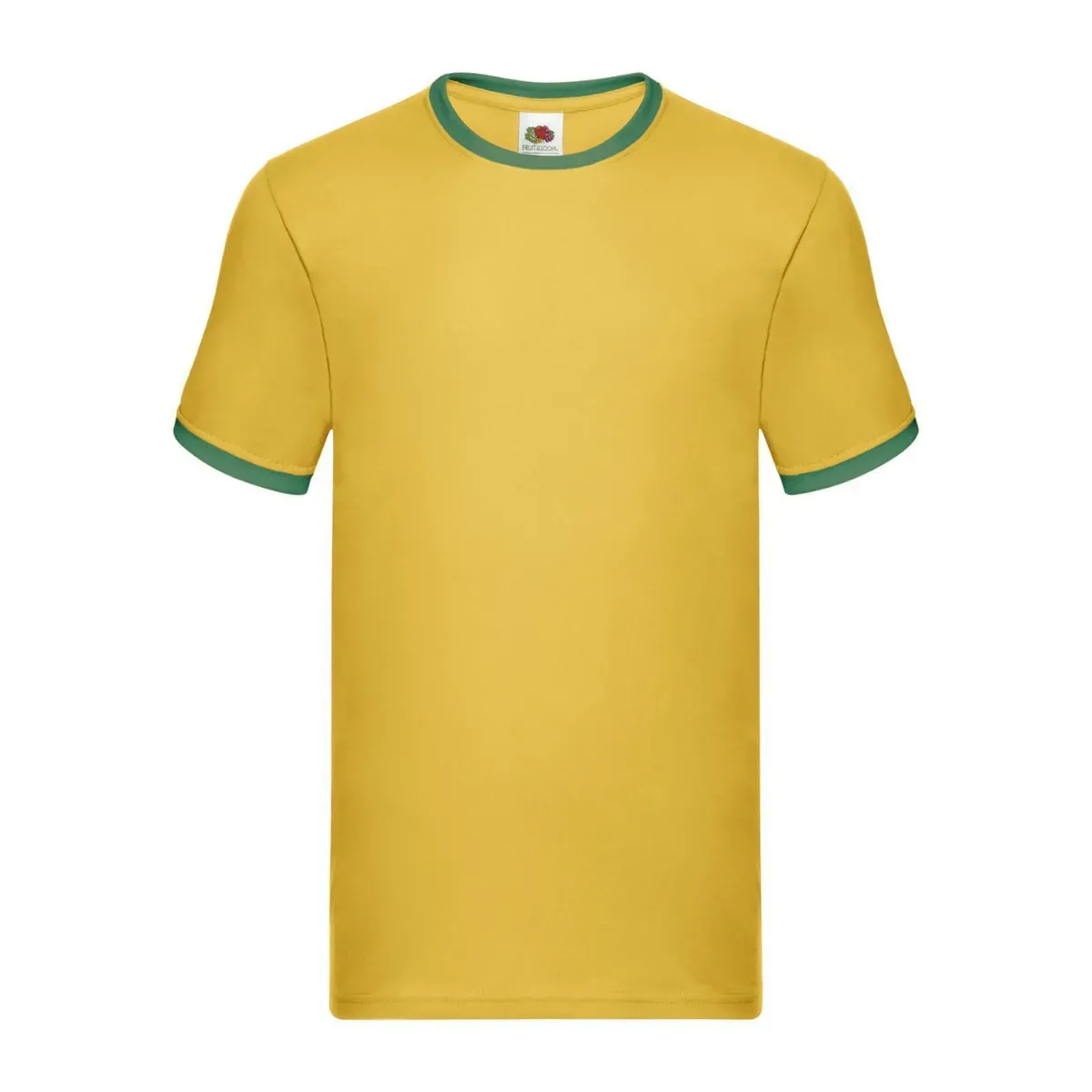 T-shirt Fruit of The Loom Ringer 100% Cotone Unisex