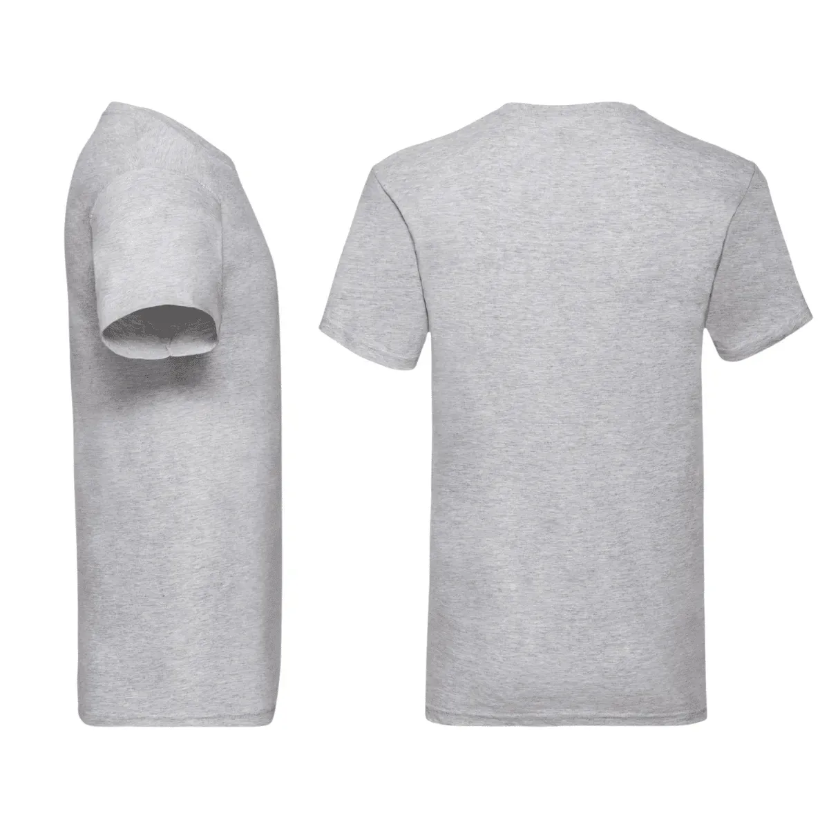T-Shirt Fruit of The Loom Unisex Scollo a V in Cotone