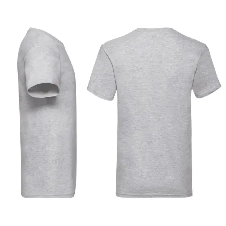 T-Shirt Fruit of The Loom Unisex Scollo a V in Cotone