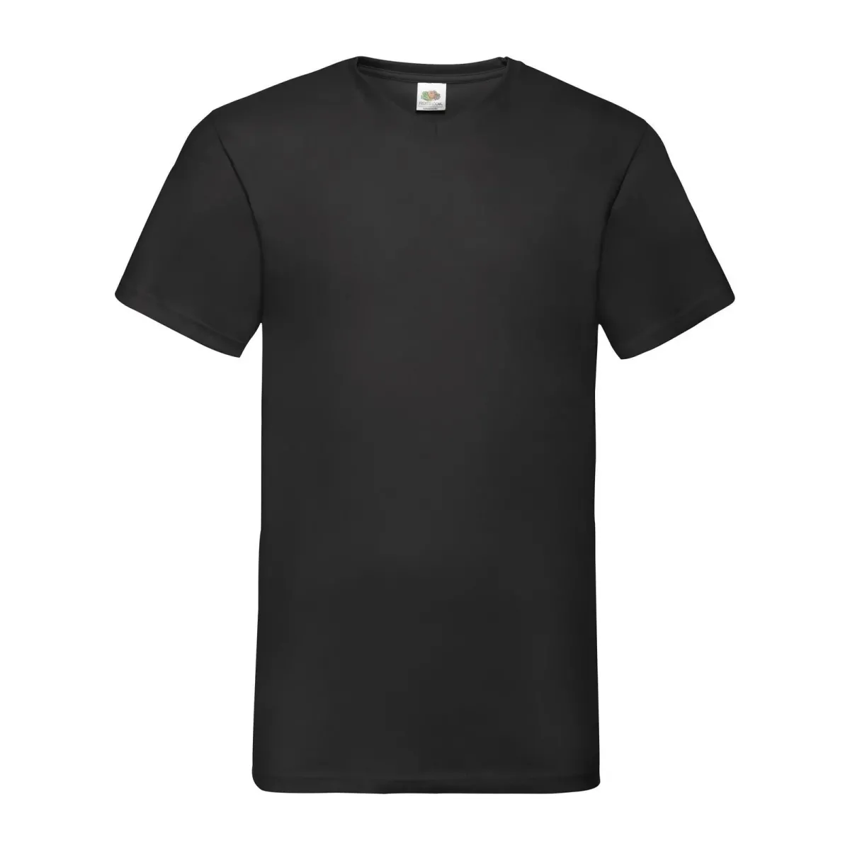 T-Shirt Fruit of The Loom Unisex Scollo a V in Cotone