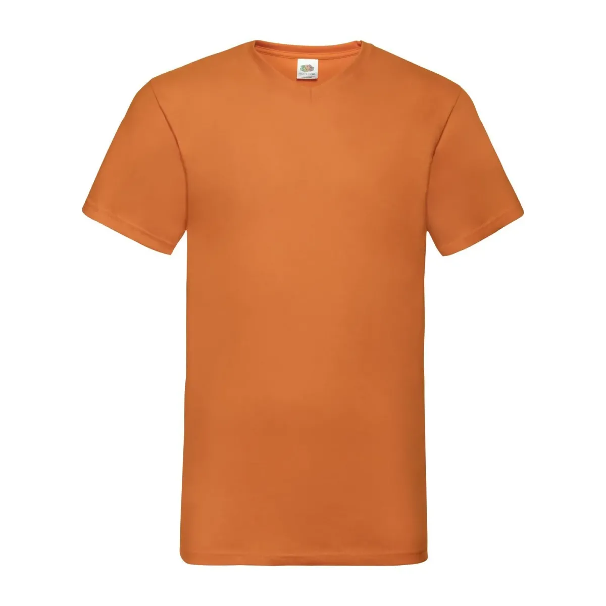 T-Shirt Fruit of The Loom Unisex Scollo a V in Cotone