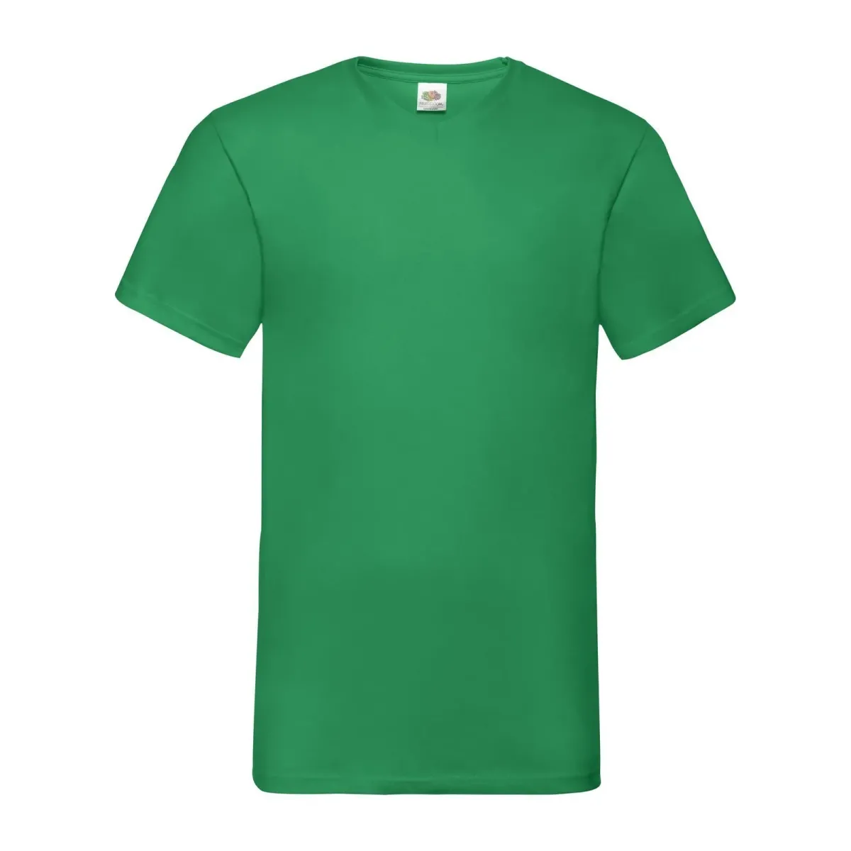 T-Shirt Fruit of The Loom Unisex Scollo a V in Cotone