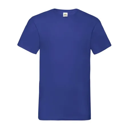 T-Shirt Fruit of The Loom Unisex Scollo a V in Cotone