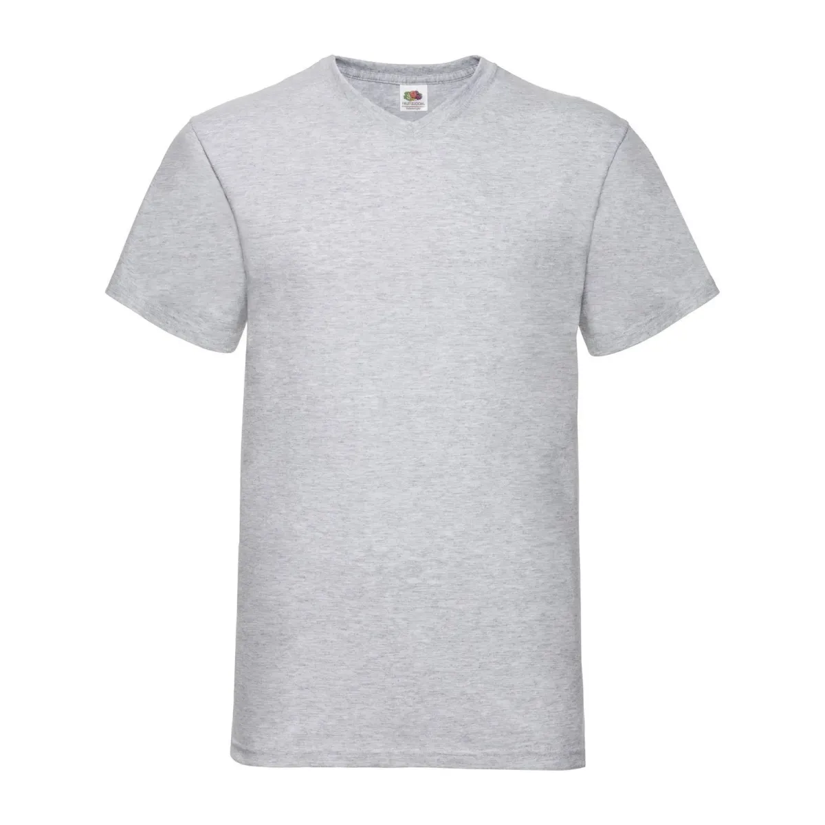 T-Shirt Fruit of The Loom Unisex Scollo a V in Cotone